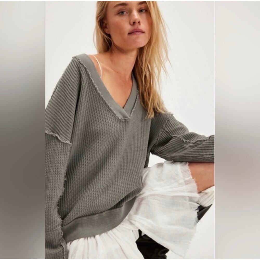 Free People We The Free Ricky thermal top women's size XS - Picture 1 of 7